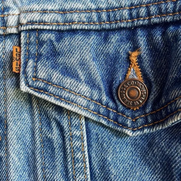 Vintage 90s Orange Tab Levi’s Denim Jacket - Picture 10 of 11